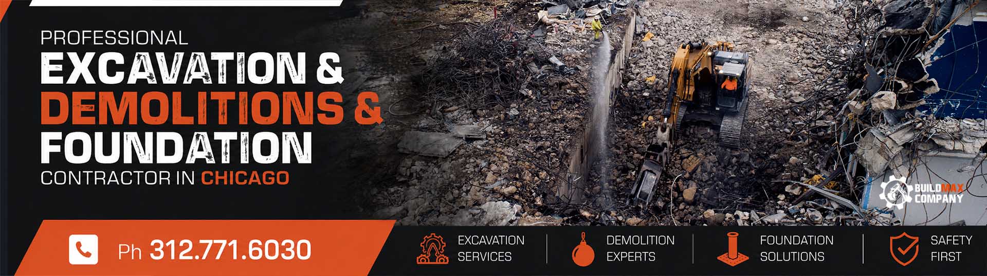 Professional Excavation & Demolition & Foundation Company Near Me