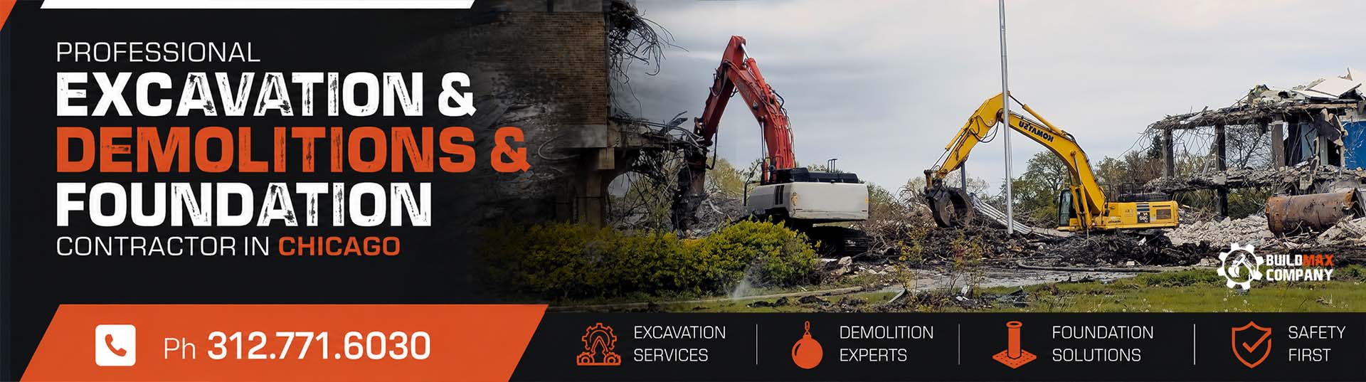 Professional Excavation & Demolition & Foundation Company Near Me